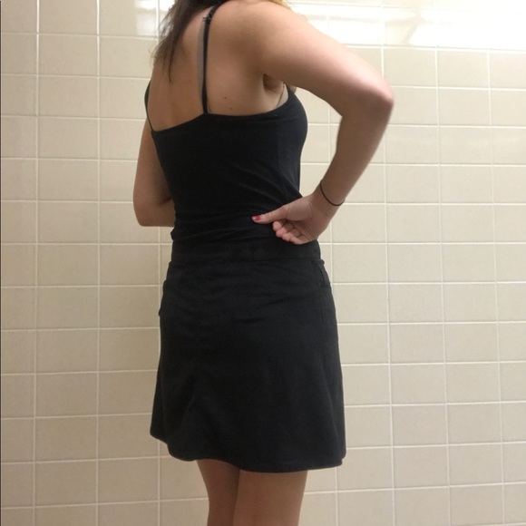 Express Button Front Faux Suede Mini Skirt. - Picture 4 of 5